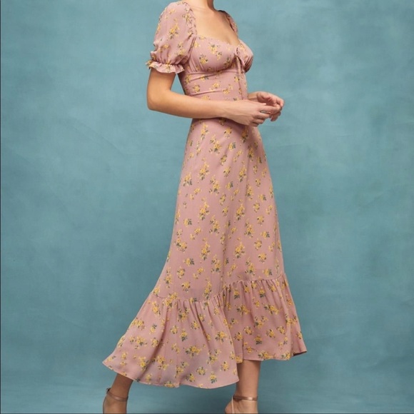 reformation cabernet dress